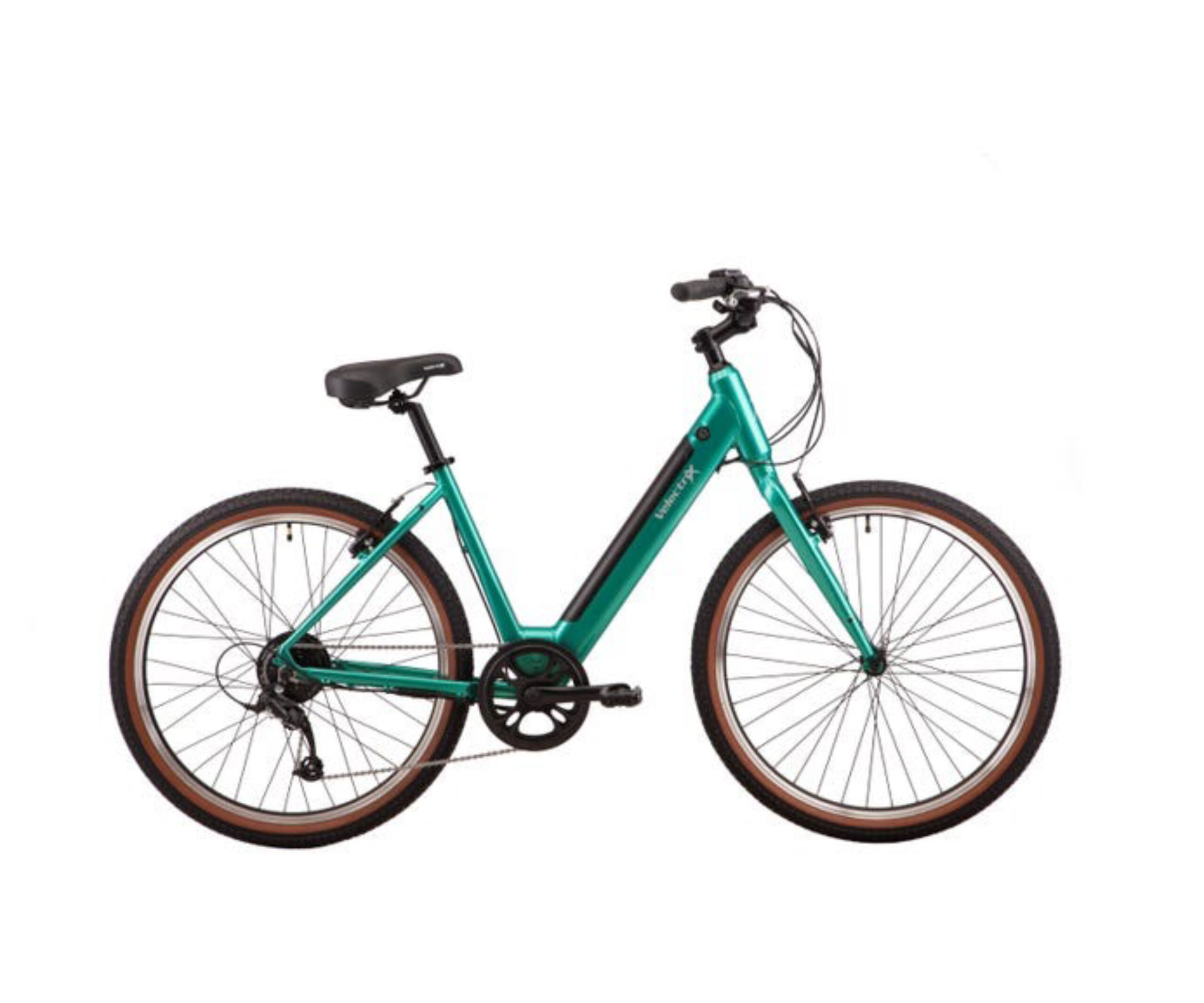VelectriX Cruiser Step Through Electric Hybrid Bike Green
